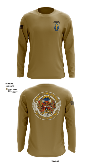 Long Sleeve Performance Shirt, ECHO 20th SFG, National Guard, Teamtime, Team time, sublimation, custom sports apparel, team uniforms, spirit wear, spiritwear, sports uniforms, custom shirts, team store, custom team store, fundraiser sports, apparel fundraiser
