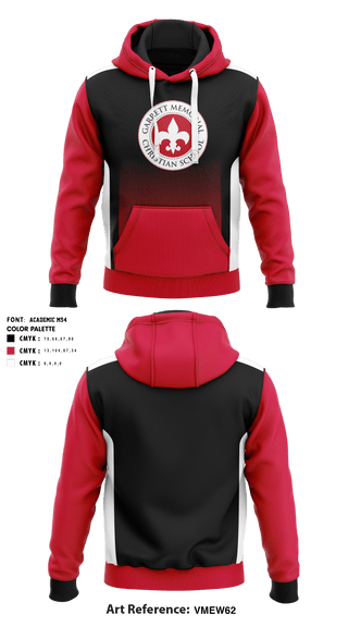 Hoodie, Garrett Memorial Christian School Volleyball, Women's Volleyball, Teamtime, Team time, sublimation, custom sports apparel, team uniforms, spirit wear, spiritwear, sports uniforms, custom shirts, team store, custom team store, fundraiser sports, apparel fundraiser