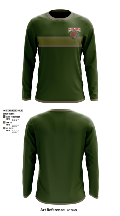 Long Sleeve Performance Shirt, Knights, Men's Basketball, Teamtime, Team time, sublimation, custom sports apparel, team uniforms, spirit wear, spiritwear, sports uniforms, custom shirts, team store, custom team store, fundraiser sports, apparel fundraiser