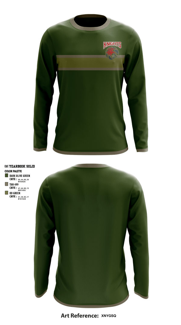 Long Sleeve Performance Shirt, Knights, Men's Basketball, Teamtime, Team time, sublimation, custom sports apparel, team uniforms, spirit wear, spiritwear, sports uniforms, custom shirts, team store, custom team store, fundraiser sports, apparel fundraiser