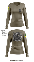307TH Military Police Company 95358233 Women's Long Sleeve V-neck Shirt - 2