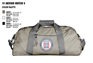 Duffle Bag, 82nd Airborne Division, Army, Teamtime, Team time, sublimation, custom sports apparel, team uniforms, spirit wear, spiritwear, sports uniforms, custom shirts, team store, custom team store, fundraiser sports, apparel fundraiser