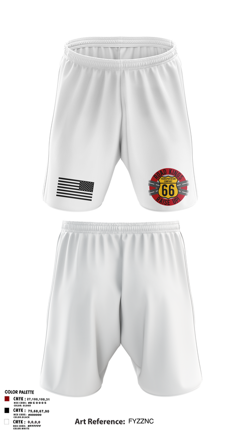 Athletic Shorts With Pockets, 66 Transportation Company, , Teamtime, Team time, sublimation, custom sports apparel, team uniforms, spirit wear, spiritwear, sports uniforms, custom shirts, team store, custom team store, fundraiser sports, apparel fundraiser