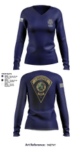 Lawrence Police FOP 1599 95636349 Women's Long Sleeve V-neck Shirt - 194