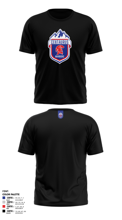 CENTAURUS HS SOCCER 3784649 Old School Cotton Feel Shirt - 3