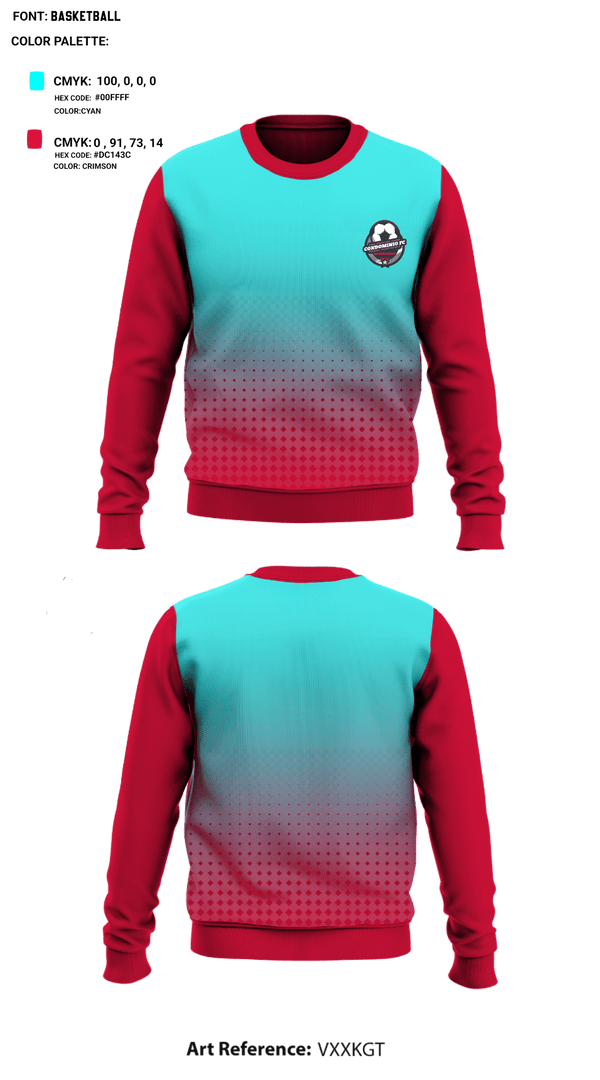 Crew Neck Sweatshirt, Condominio FC, Men's Soccer, Teamtime, Team time, sublimation, custom sports apparel, team uniforms, spirit wear, spiritwear, sports uniforms, custom shirts, team store, custom team store, fundraiser sports, apparel fundraiser