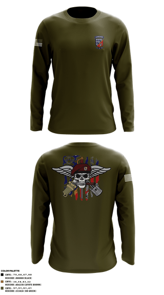 Long Sleeve Performance Shirt, 647 Quartermaster Company, Army, Teamtime, Team time, sublimation, custom sports apparel, team uniforms, spirit wear, spiritwear, sports uniforms, custom shirts, team store, custom team store, fundraiser sports, apparel fundraiser