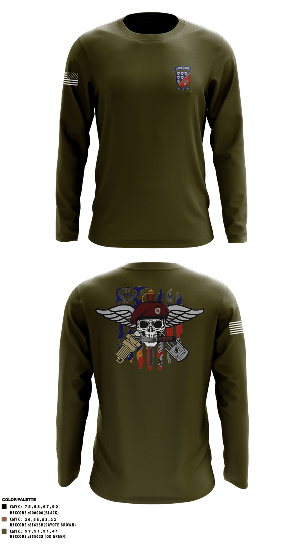 Long Sleeve Performance Shirt, 647 Quartermaster Company, Army, Teamtime, Team time, sublimation, custom sports apparel, team uniforms, spirit wear, spiritwear, sports uniforms, custom shirts, team store, custom team store, fundraiser sports, apparel fundraiser