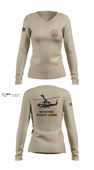 Women's Long Sleeve Vneck Shirt, MCAGCC MAGTFTC, Marines, Teamtime, Team time, sublimation, custom sports apparel, team uniforms, spirit wear, spiritwear, sports uniforms, custom shirts, team store, custom team store, fundraiser sports, apparel fundraiser