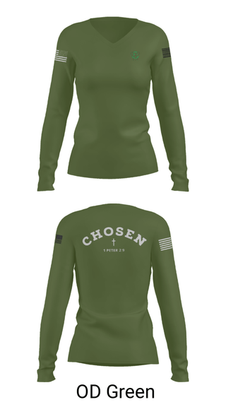 Women's Long Sleeve Vneck Shirt, Elephant, , Teamtime, Team time, sublimation, custom sports apparel, team uniforms, spirit wear, spiritwear, sports uniforms, custom shirts, team store, custom team store, fundraiser sports, apparel fundraiser