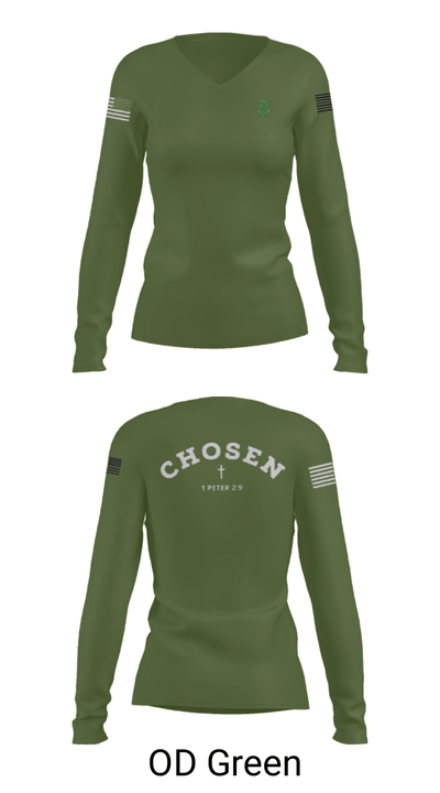 Elephant 2925539 Women's Long Sleeve V-neck Shirt - 31
