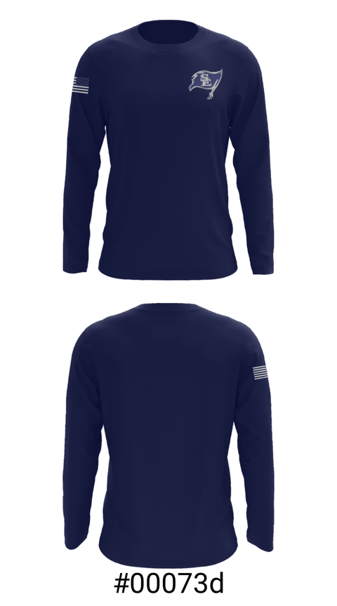 Long Sleeve Performance Shirt, Saint Edward's High School Basketball, Men's Basketball, Teamtime, Team time, sublimation, custom sports apparel, team uniforms, spirit wear, spiritwear, sports uniforms, custom shirts, team store, custom team store, fundraiser sports, apparel fundraiser
