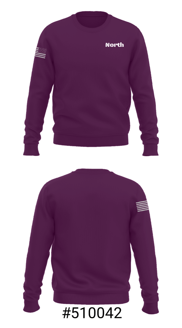 Crew Neck Sweatshirt, North, Women's Volleyball, Teamtime, Team time, sublimation, custom sports apparel, team uniforms, spirit wear, spiritwear, sports uniforms, custom shirts, team store, custom team store, fundraiser sports, apparel fundraiser