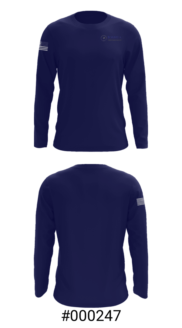 Long Sleeve Performance Shirt, Joshua Christian Academy, Track & Field, Teamtime, Team time, sublimation, custom sports apparel, team uniforms, spirit wear, spiritwear, sports uniforms, custom shirts, team store, custom team store, fundraiser sports, apparel fundraiser