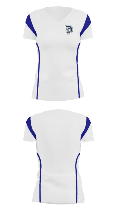 Pottstown High School Basketball 14239747 Women's Short Sleeve V-neck Shirt - 30