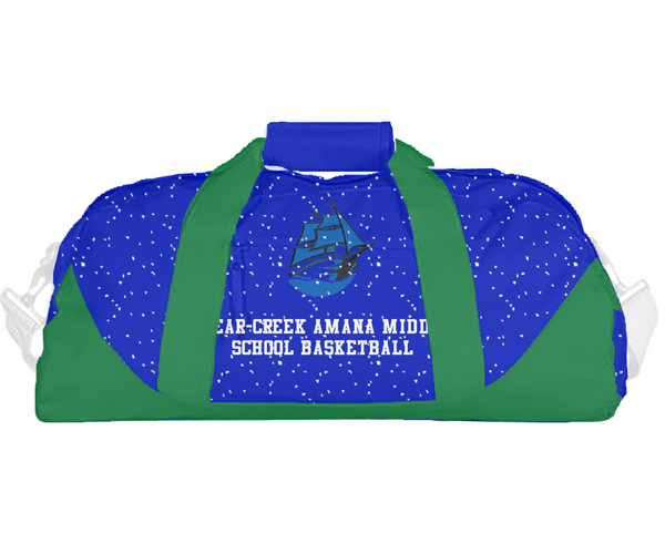 Duffle Bag, Clear-Creek Amana Middle School Basketball, Men's Basketball, Teamtime, Team time, sublimation, custom sports apparel, team uniforms, spirit wear, spiritwear, sports uniforms, custom shirts, team store, custom team store, fundraiser sports, apparel fundraiser