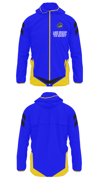Windbreaker, Lake Region High School Ice Hockey, Ice Hockey, Teamtime, Team time, sublimation, custom sports apparel, team uniforms, spirit wear, spiritwear, sports uniforms, custom shirts, team store, custom team store, fundraiser sports, apparel fundraiser