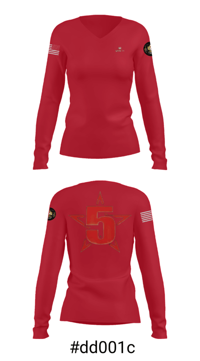ARMSTRONGINC.Est1964 5136352 Women's Long Sleeve V-neck Shirt - 20