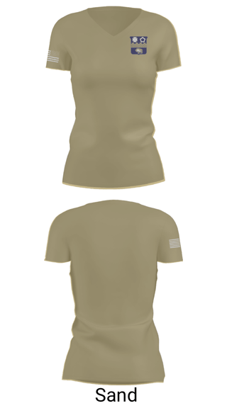 Women's Short Sleeve Vneck Shirt, C Co 4th Battalion 17th Infantry, 7th Infantry Division, Army, Teamtime, Team time, sublimation, custom sports apparel, team uniforms, spirit wear, spiritwear, sports uniforms, custom shirts, team store, custom team store, fundraiser sports, apparel fundraiser