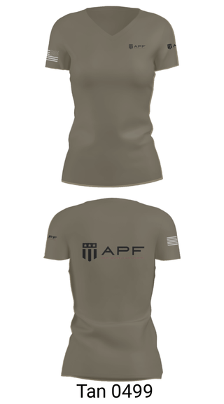 Women's Short Sleeve Vneck Shirt, APF, Army, Teamtime, Team time, sublimation, custom sports apparel, team uniforms, spirit wear, spiritwear, sports uniforms, custom shirts, team store, custom team store, fundraiser sports, apparel fundraiser