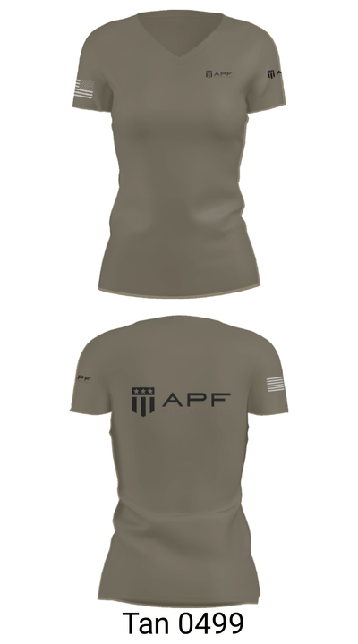 APF 42978430 Women's Short Sleeve V-neck Shirt - 36