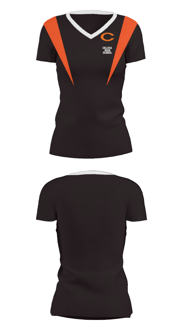 Women's Short Sleeve Vneck Shirt, Celina High School, Wrestling, Teamtime, Team time, sublimation, custom sports apparel, team uniforms, spirit wear, spiritwear, sports uniforms, custom shirts, team store, custom team store, fundraiser sports, apparel fundraiser