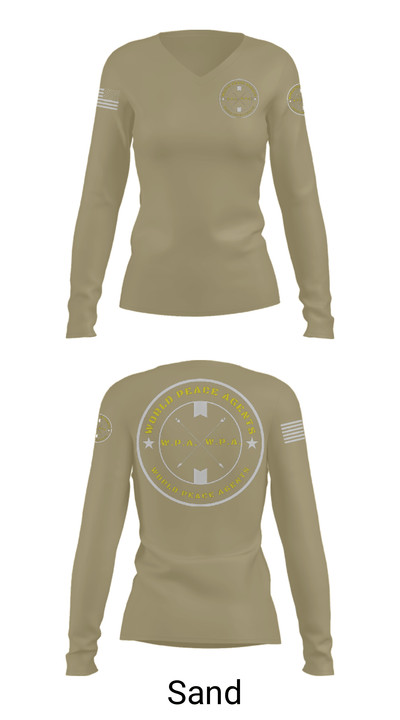 WPA 1st Infantry 46853550 Women's Long Sleeve V-neck Shirt - 47