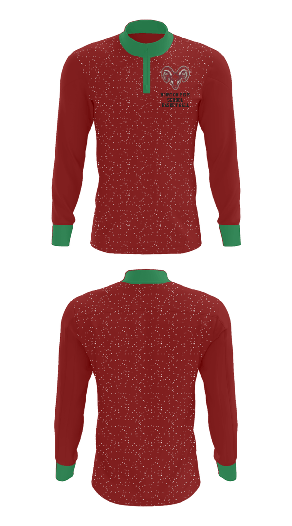 Quarter Zip Jacket, Houston High School Basketball, Women's Basketball, Teamtime, Team time, sublimation, custom sports apparel, team uniforms, spirit wear, spiritwear, sports uniforms, custom shirts, team store, custom team store, fundraiser sports, apparel fundraiser