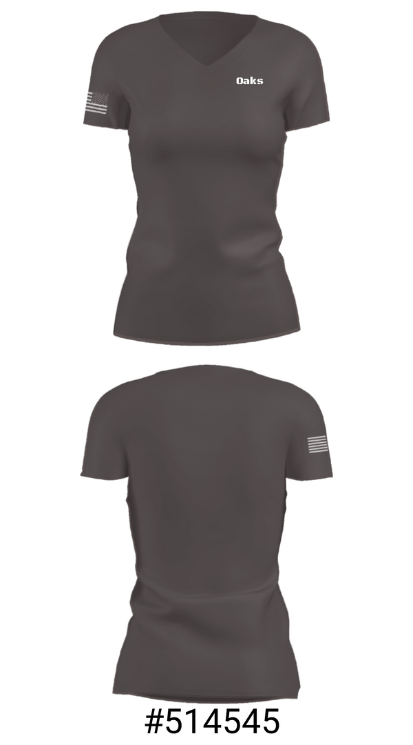 Women's Short Sleeve Vneck Shirt, Oaks, Rugby, Teamtime, Team time, sublimation, custom sports apparel, team uniforms, spirit wear, spiritwear, sports uniforms, custom shirts, team store, custom team store, fundraiser sports, apparel fundraiser