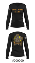 Drunk Hippo Racing 90284790 Women's Long Sleeve V-neck Shirt - 20