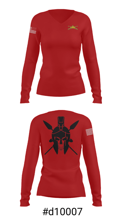 Centurions 95700408 Women's Long Sleeve V-neck Shirt - 7