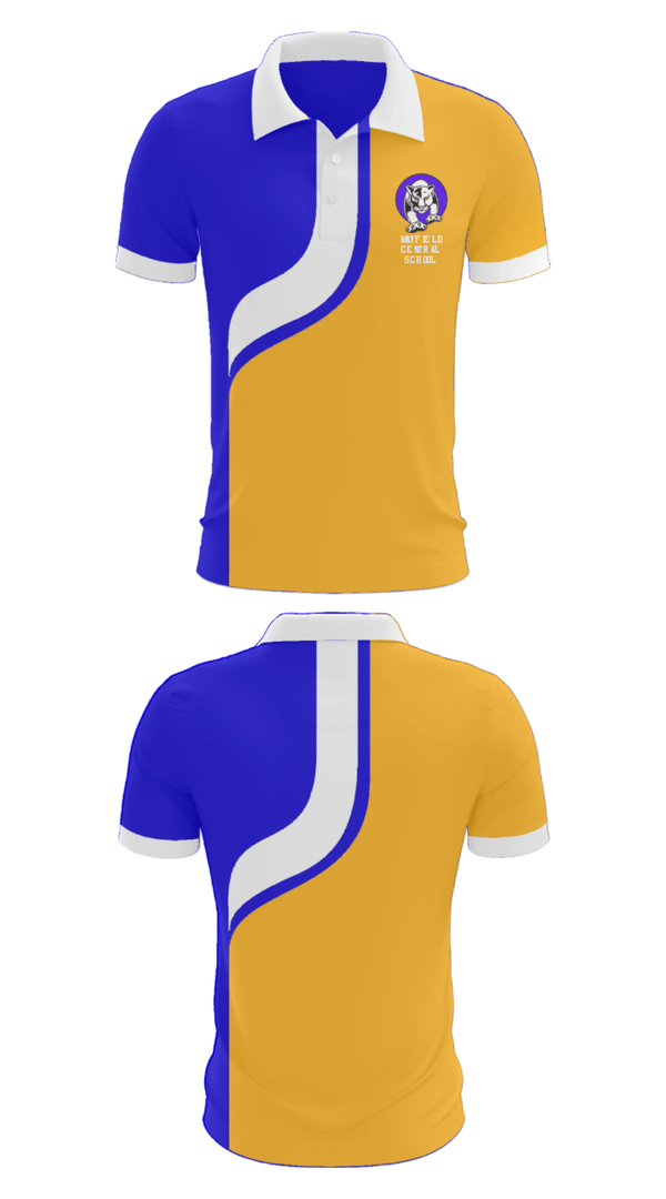 Short Sleeve Performance Polo, Mayfield Central School, Spirit Store, Teamtime, Team time, sublimation, custom sports apparel, team uniforms, spirit wear, spiritwear, sports uniforms, custom shirts, team store, custom team store, fundraiser sports, apparel fundraiser