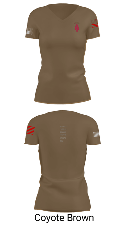 1st SFOD-D 3487936 Women's Short Sleeve V-neck Shirt - 12