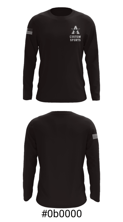 Agate 1613283 Long Sleeve Performance Shirt - 18