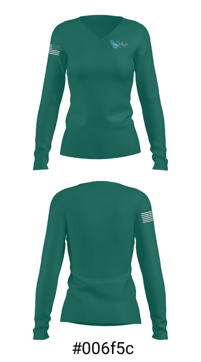 St Luke's Day School 89376339 Women's Long Sleeve V-neck Shirt - 20