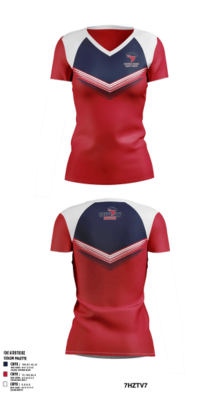 Women's Short Sleeve Vneck Shirt, Saugerties Outlaws, Football, Teamtime, Team time, sublimation, custom sports apparel, team uniforms, spirit wear, spiritwear, sports uniforms, custom shirts, team store, custom team store, fundraiser sports, apparel fundraiser