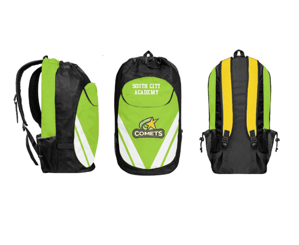 Gear Bag, South City Academy, Spirit Store, Teamtime, Team time, sublimation, custom sports apparel, team uniforms, spirit wear, spiritwear, sports uniforms, custom shirts, team store, custom team store, fundraiser sports, apparel fundraiser