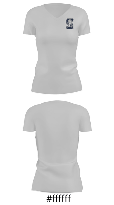 Silver High School 51940024 Women's Short Sleeve V-neck Shirt - 21