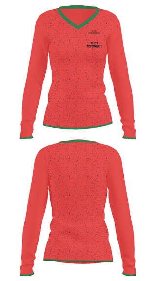 Women's Long Sleeve Vneck Shirt, Fly.te Performance, , Teamtime, Team time, sublimation, custom sports apparel, team uniforms, spirit wear, spiritwear, sports uniforms, custom shirts, team store, custom team store, fundraiser sports, apparel fundraiser
