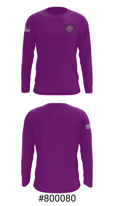 Elkton High School Wrestling 79109361 Long Sleeve Performance Shirt - 18