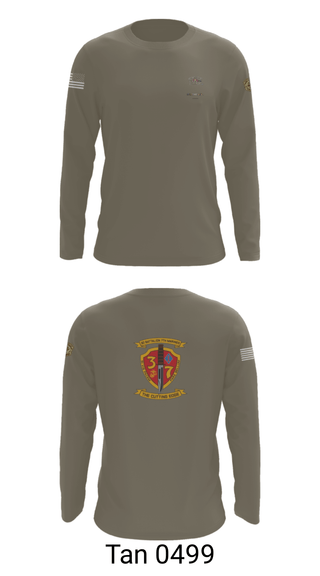 Long Sleeve Performance Shirt, 3rd. Battalion 7th. Marines, Marines, Teamtime, Team time, sublimation, custom sports apparel, team uniforms, spirit wear, spiritwear, sports uniforms, custom shirts, team store, custom team store, fundraiser sports, apparel fundraiser