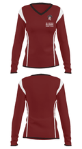 New Oxford High School Basketball 37746247 Women's Long Sleeve V-neck Shirt - 28
