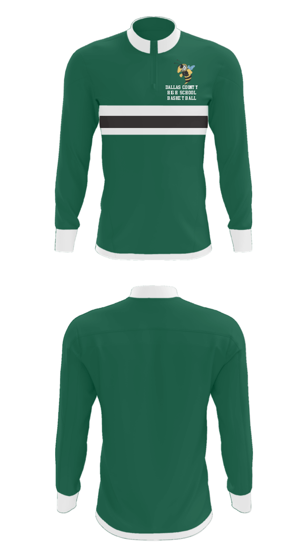 Quarter Zip Jacket, Dallas County High School Basketball, Women's Basketball, Teamtime, Team time, sublimation, custom sports apparel, team uniforms, spirit wear, spiritwear, sports uniforms, custom shirts, team store, custom team store, fundraiser sports, apparel fundraiser