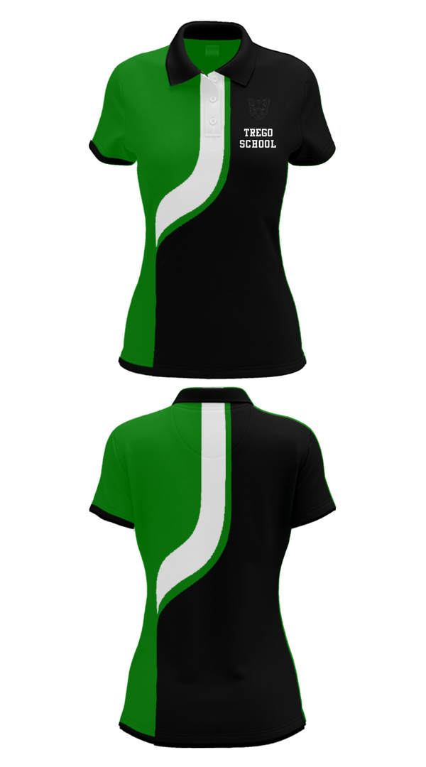 Women's Short Sleeve Performance Polo, Trego School, Spirit Store, Teamtime, Team time, sublimation, custom sports apparel, team uniforms, spirit wear, spiritwear, sports uniforms, custom shirts, team store, custom team store, fundraiser sports, apparel fundraiser