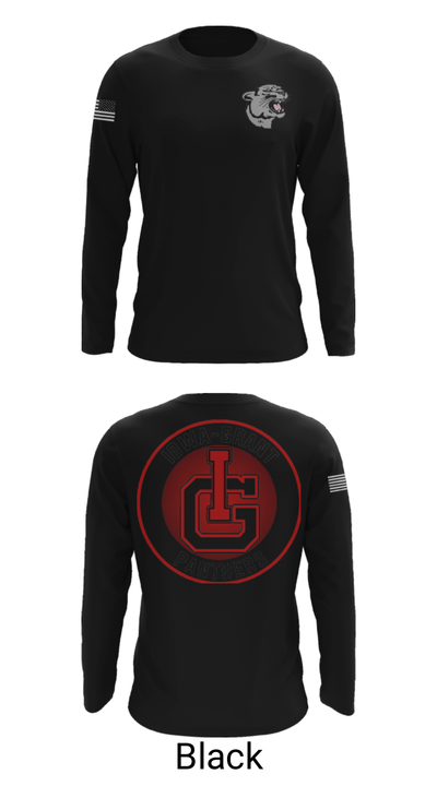 Iowa-Grant Elementary School 94839916 Long Sleeve Performance Shirt - 11