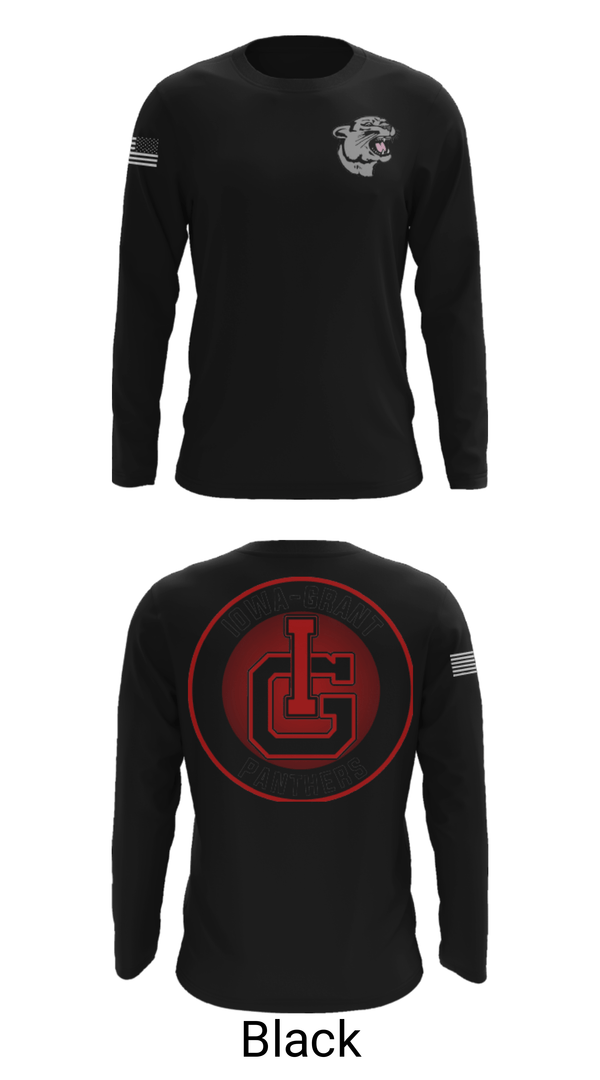 Long Sleeve Performance Shirt, Iowa-Grant Elementary School, Spirit Store, Teamtime, Team time, sublimation, custom sports apparel, team uniforms, spirit wear, spiritwear, sports uniforms, custom shirts, team store, custom team store, fundraiser sports, apparel fundraiser