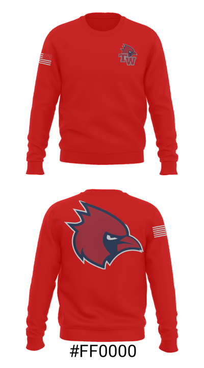 Thomas Worthington High School Basketball 13768606 Crew Neck Sweatshirt - 16