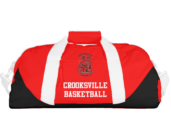 Duffle Bag, Crooksville High School Basketball, Men's Basketball, Teamtime, Team time, sublimation, custom sports apparel, team uniforms, spirit wear, spiritwear, sports uniforms, custom shirts, team store, custom team store, fundraiser sports, apparel fundraiser