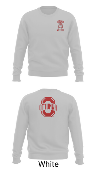 Crew Neck Sweatshirt, Ottumwa High School Wrestling, Wrestling, Teamtime, Team time, sublimation, custom sports apparel, team uniforms, spirit wear, spiritwear, sports uniforms, custom shirts, team store, custom team store, fundraiser sports, apparel fundraiser