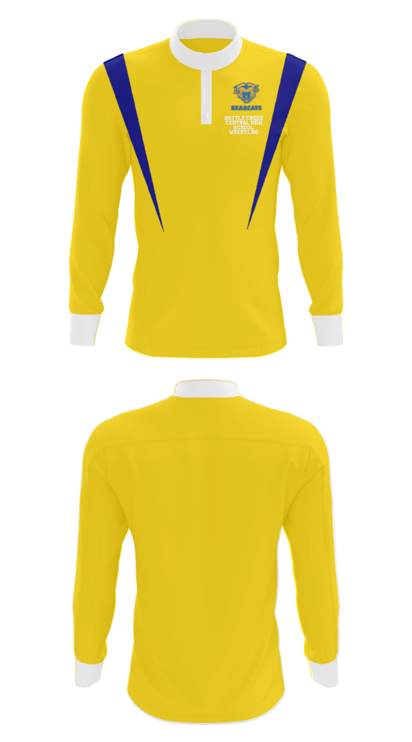 Quarter Zip Jacket, Battle Creek Central High School Wrestling, Wrestling, Teamtime, Team time, sublimation, custom sports apparel, team uniforms, spirit wear, spiritwear, sports uniforms, custom shirts, team store, custom team store, fundraiser sports, apparel fundraiser